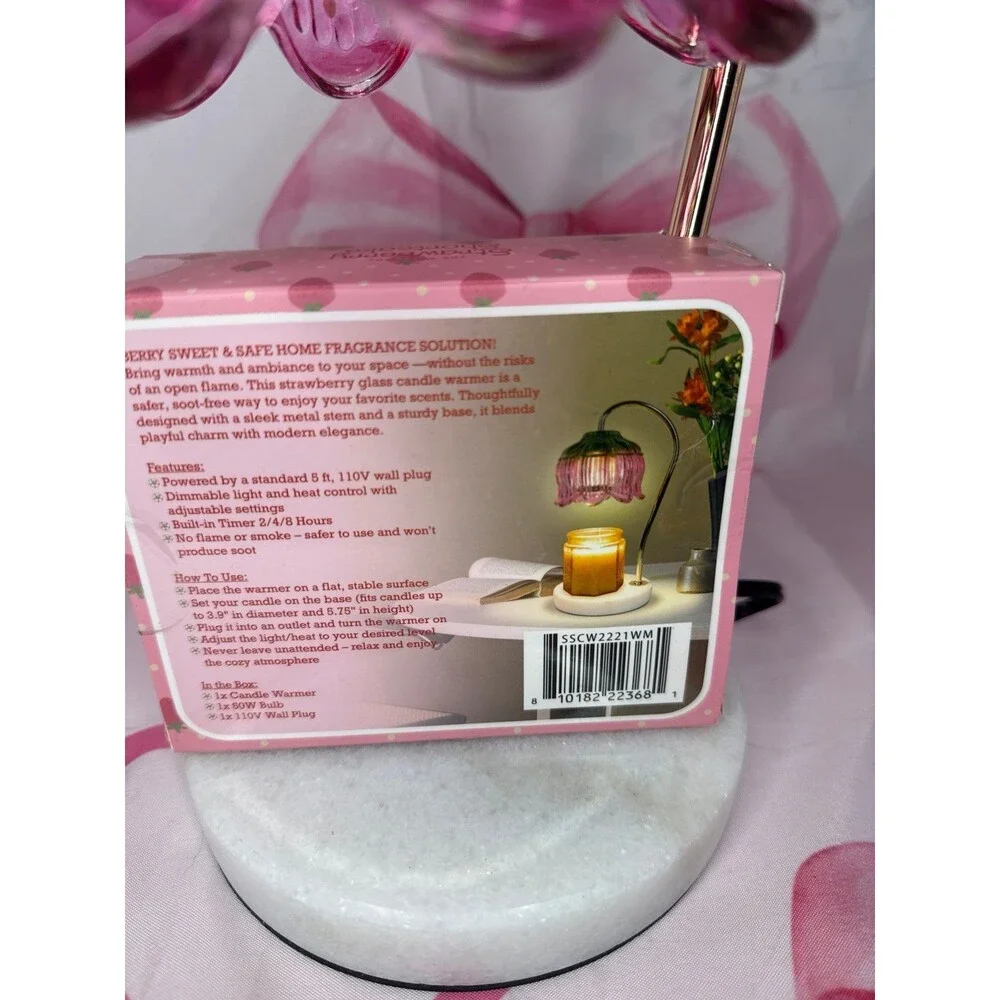Viral Pink Strawberry Shortcake Candle Warmer Lamp